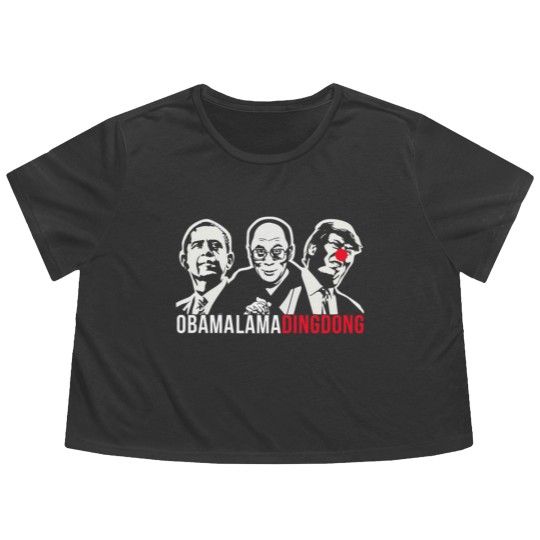 Discover Obama Lama Ding Dong Flowy Cropped Tees