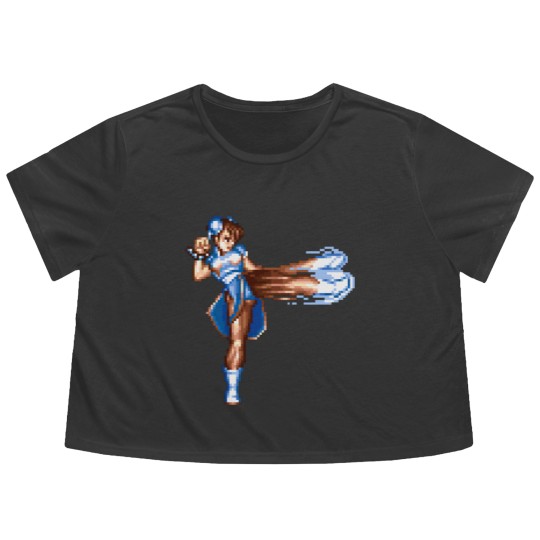 Discover Chun Li Flowy Cropped Tees