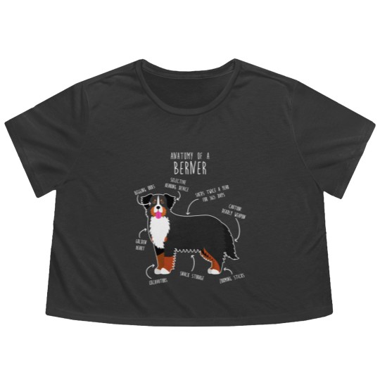 Discover Bernese Mountain Dog Anatomy - Bernese Mountain Dog - Flowy Cropped Tees