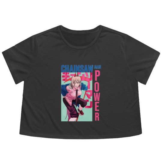 Discover Chainsaw Power Flowy Cropped Tees