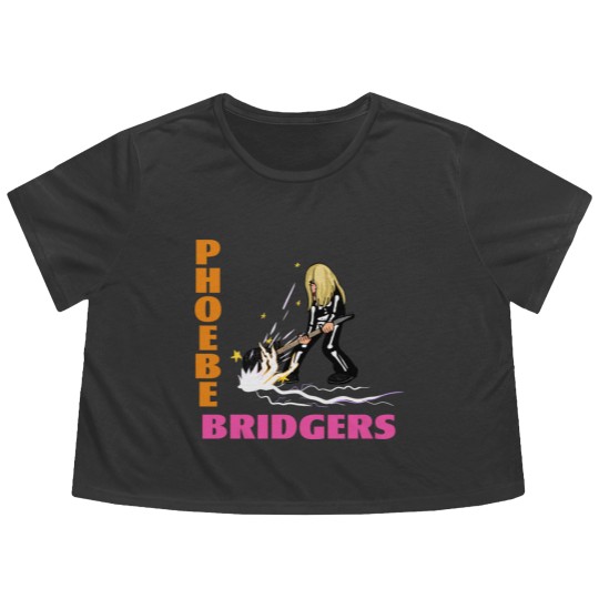 Discover Phoebe Bridgers Guitar Smash - Phoebe - Flowy Cropped Tees