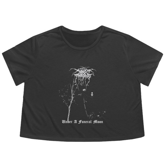 Discover Darkthrone Under A Funeral Moon | Black Metal - Darkthrone - Flowy Cropped Tees