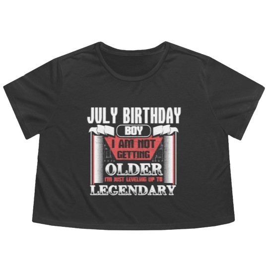 Discover July Birthday Kings Gift Idea Flowy Cropped Tees