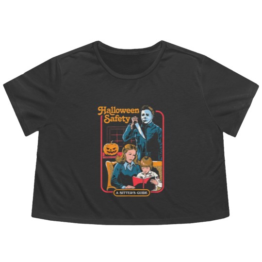 Discover Halloween Safety Flowy Cropped Tees