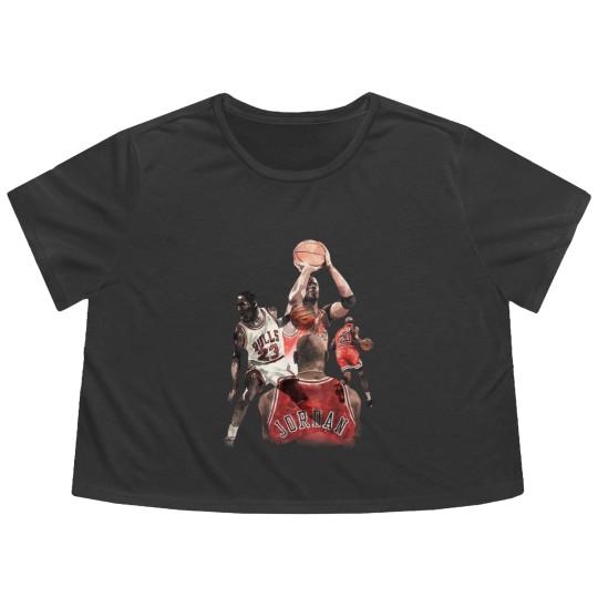 Discover MJ 23 - Michael Jordan Chicago - Flowy Cropped Tees