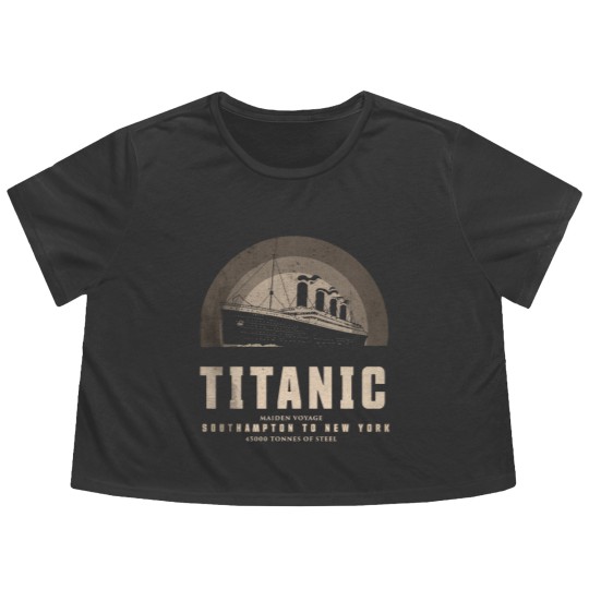 Discover RMS Titanic "The Ship of Dreams" Flowy Cropped Tees