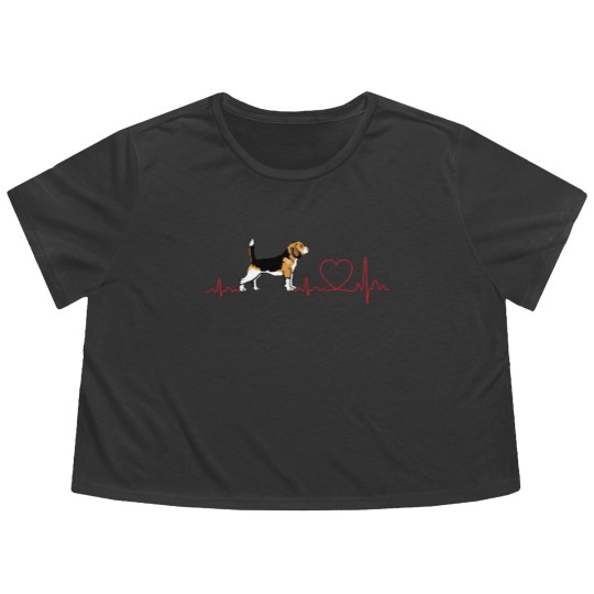 Discover Beagle love - Beagle - Flowy Cropped Tees