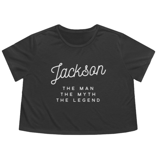 Discover Jackson the man the myth the legend Flowy Cropped Tees