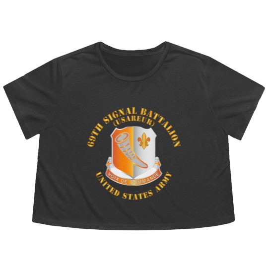 Discover Army 69th Signal Battalion USAREUR US Army Flowy Cropped Tees