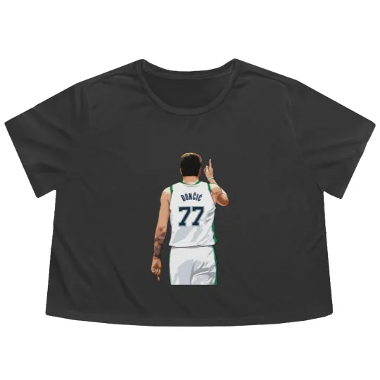 Discover Luka Doncic Flowy Cropped Tees