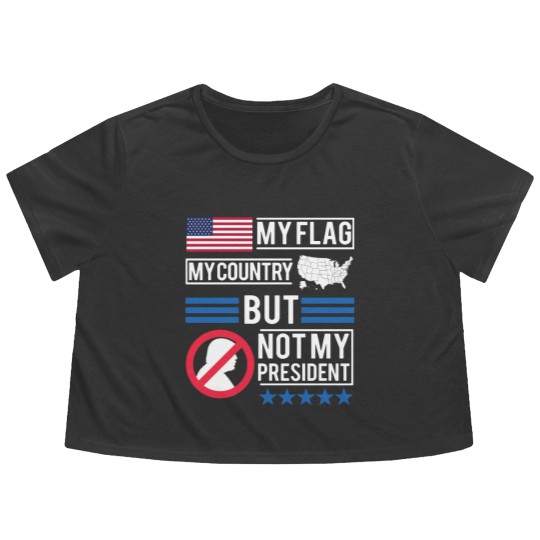 Discover Not My President Anti Donald Trump Flowy Cropped Tees Flowy Cropped Tees