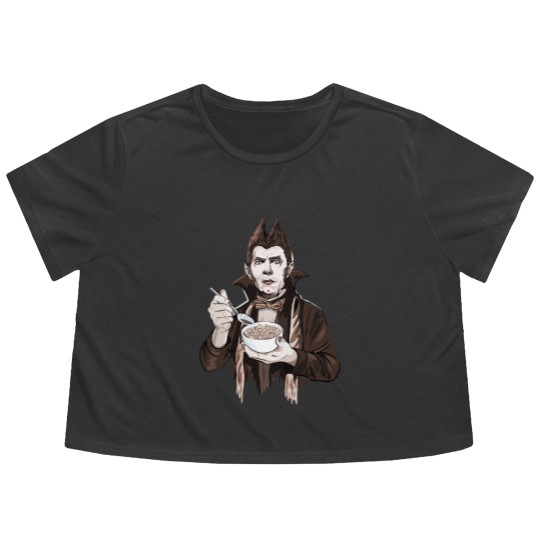 Discover Bela Lugosi as Count Chocula - Bela Lugosi - Flowy Cropped Tees