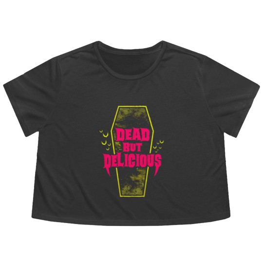 Discover Dead but Delicious - Vampire Quote - What We Do In The Shadows - Flowy Cropped Tees