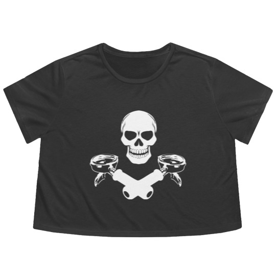 Discover Espresso Pirate Flowy Cropped Tees