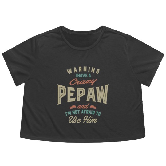 Discover Crazy Pepaw Flowy Cropped Tees