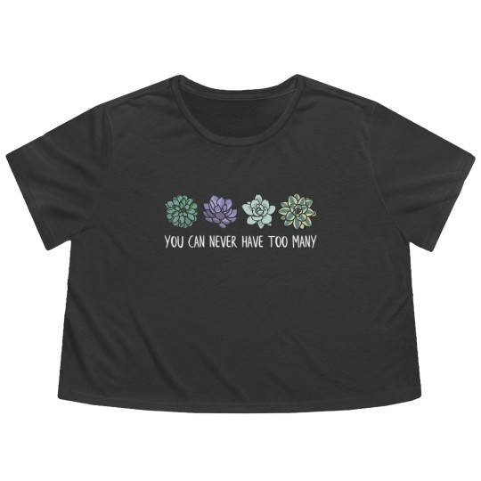 Discover You can never have too many succulents Flowy Cropped Tees