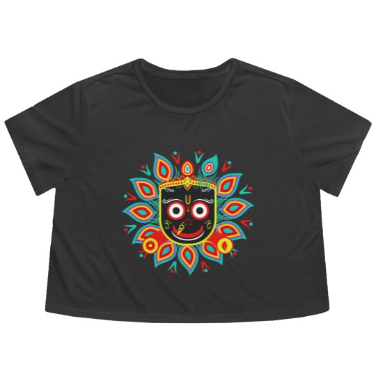 Discover Jai Jagannath hare rama hare krishna Flowy Cropped Tees