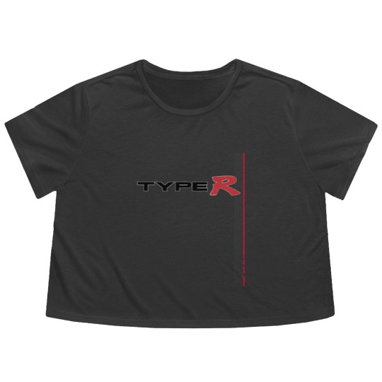 Discover TYPE R CLASSIC SPOON RACING STRIPE - Nighthawk Black - Integra Type R - Flowy Cropped Tees
