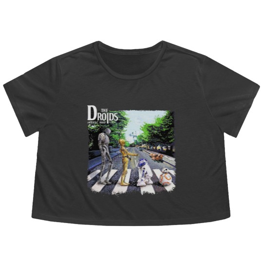 Discover Droids Abbey Road Movie Fan Famous Androids Flowy Cropped Tees