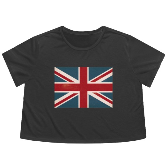 Discover VINTAGE UNION JACK BRITISH FLAG Flowy Cropped Tees