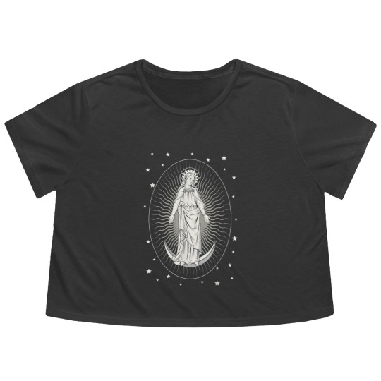 Discover Assumption of Mary Flowy Cropped Tees Flowy Cropped Tees
