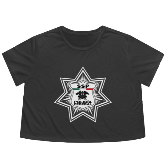 Discover SSP Policia Federal mexico Flowy Cropped Tees