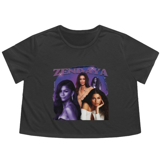 Discover Zendaya Vintage Flowy Cropped Tees