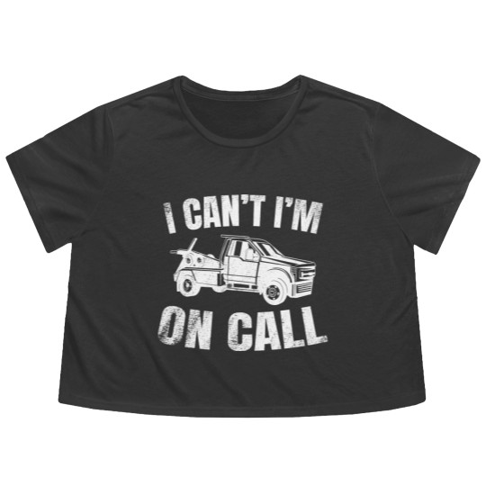 Discover Tow Truck Driver Wrecker Recovery Vehicle Flowy Cropped Tees