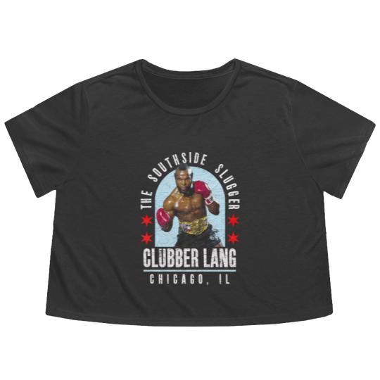 Discover Clubber Lang: The Southside Slugger (Distressed) - Clubber Lang - Flowy Cropped Tees