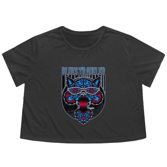 Discover blues traveler cat Flowy Cropped Tees
