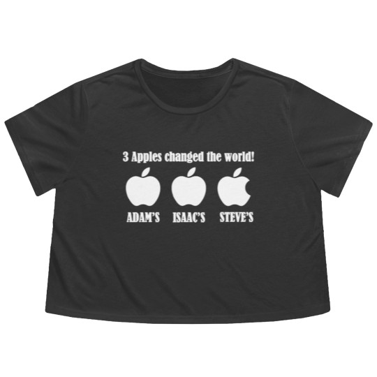 Discover 3 Apples Changed The World - Tribute Flowy Cropped Tees