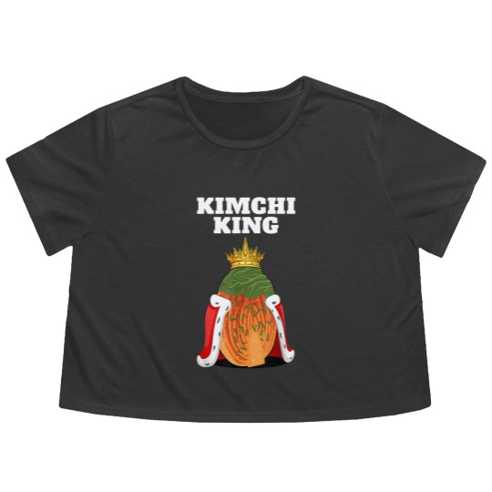 Discover Kimchi King | Mens Kimchi Lover Flowy Cropped Tees | Food Korean Kimchi Flowy Cropped Tees