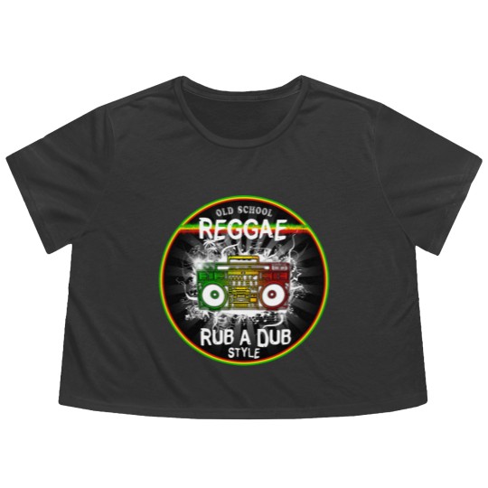 Discover Reggae Rub A Dub Flowy Cropped Tees