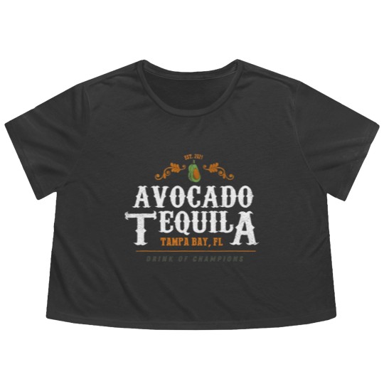 Discover Avocado Tequila Flowy Cropped Tees