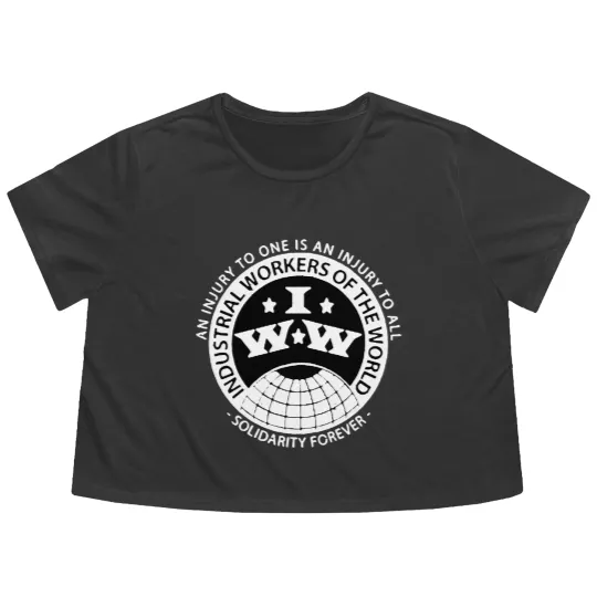 Discover Industrial Workers - Anarchist - Flowy Cropped Tees