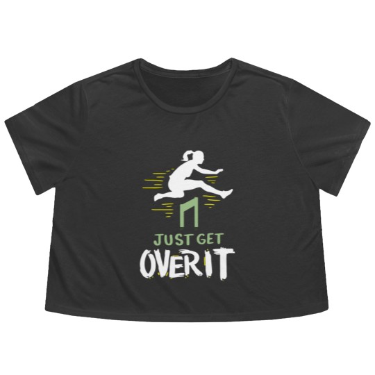 Discover Hurdler Just Get Over It Hurdles Gift Flowy Cropped Tees