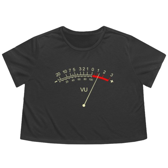 Discover VU Meter Analog Vintage - Vu Meter - Flowy Cropped Tees