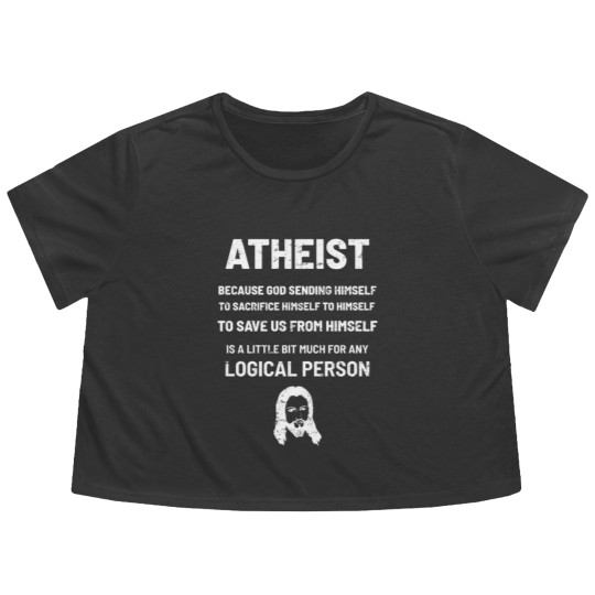 Discover Atheist Atheism Anti-Christ Flowy Cropped Tees