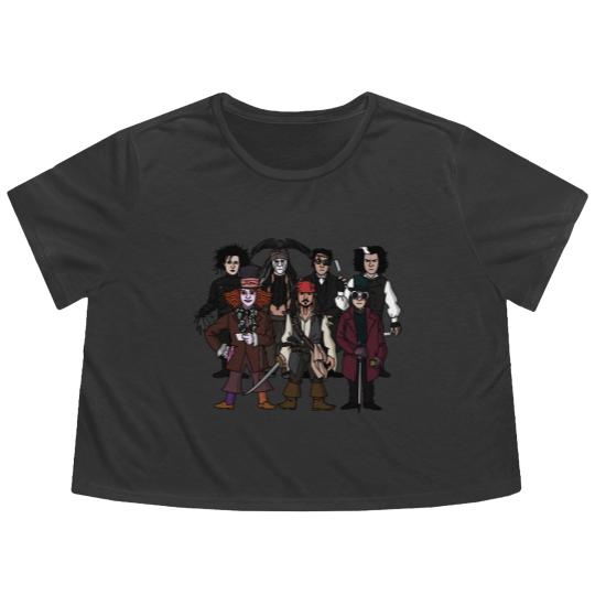 Discover Johnny Depps - Johnny Depp - Flowy Cropped Tees