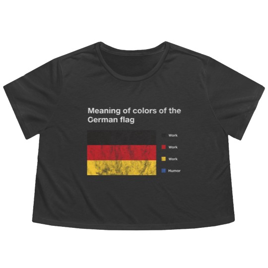 Discover Meaning Of Colors Of The German Flag Meme for Flowy Cropped Tees