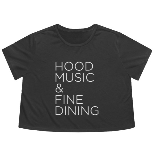 Discover HOOD MUSiC & FiNE DiNiNG Flowy Cropped Tees