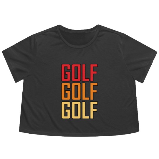 Discover Golf Golf Golf Flowy Cropped Tees