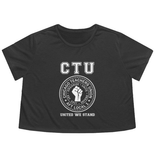 Discover Chicago Teachers Union United We Stand Flowy Cropped Tees