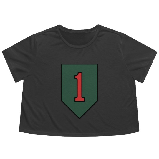 Discover "The Big Red One" 1st Infantry Division Insignia - Big Red One - Flowy Cropped Tees