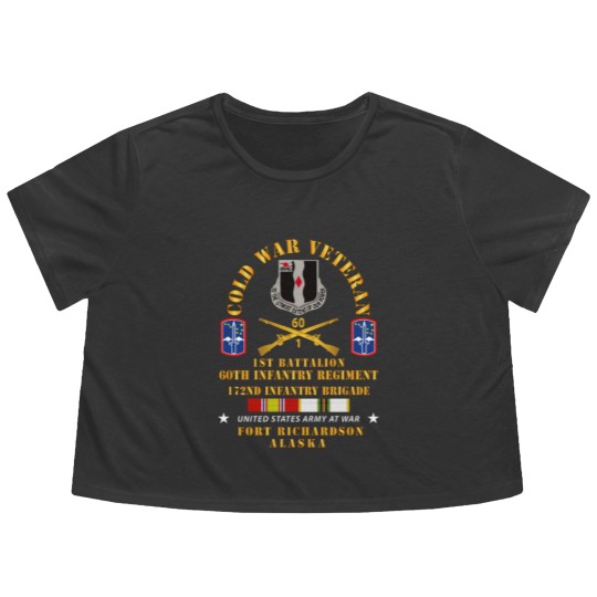 Discover 1st Bn, 60th Inf - 172nd In Bde - Ft Richardson AK Flowy Cropped Tees