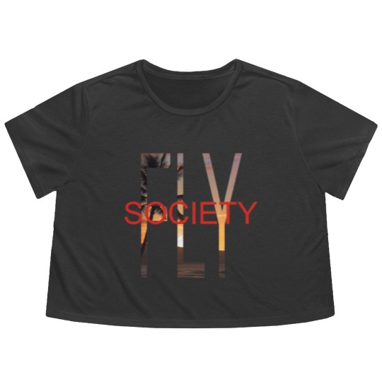 Discover Fly Society Paradise Flowy Cropped Tees