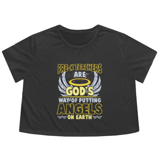 Discover Kindergarten Teaching Pre-K Teacher Flowy Cropped Tees