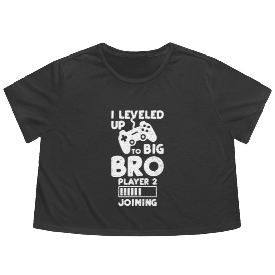 Discover I Leveled Up To Big Bro Player 2 Joining - Brother Flowy Cropped Tees