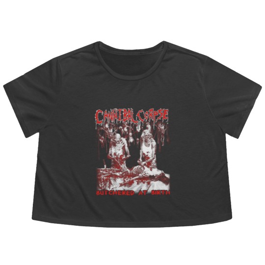Discover Cannibal corpse - Butchered at birth cool t - sh Flowy Cropped Tees