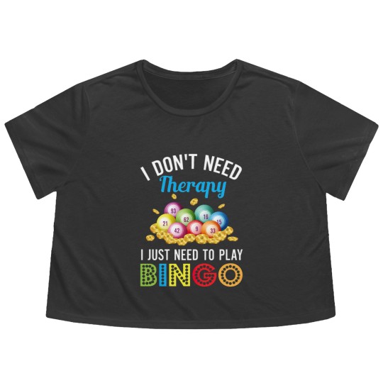 Discover I Just Need To Play Bingo Flowy Cropped Tees
